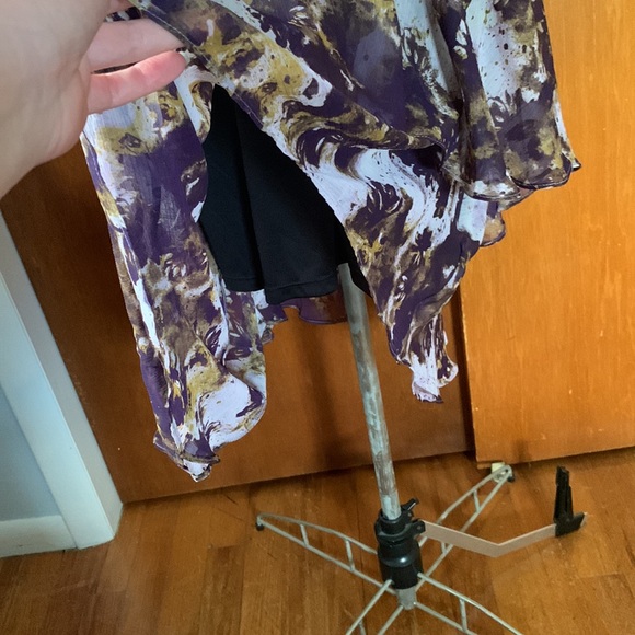 NWT Simply Vera Wang hi-lo abstract floral dress M - Picture 6 of 13